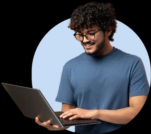 Student celebrating scholarship opportunity